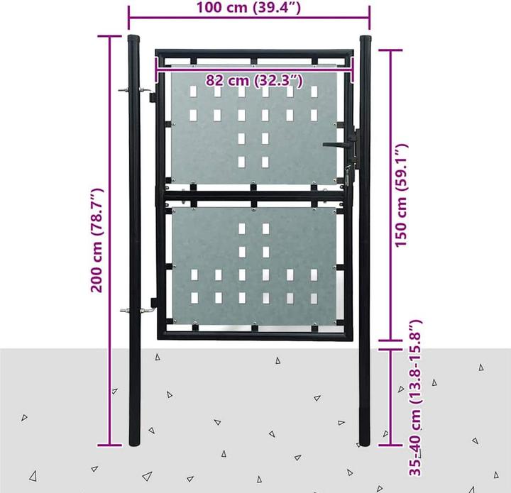 Produktbild vidaXL Gartentor