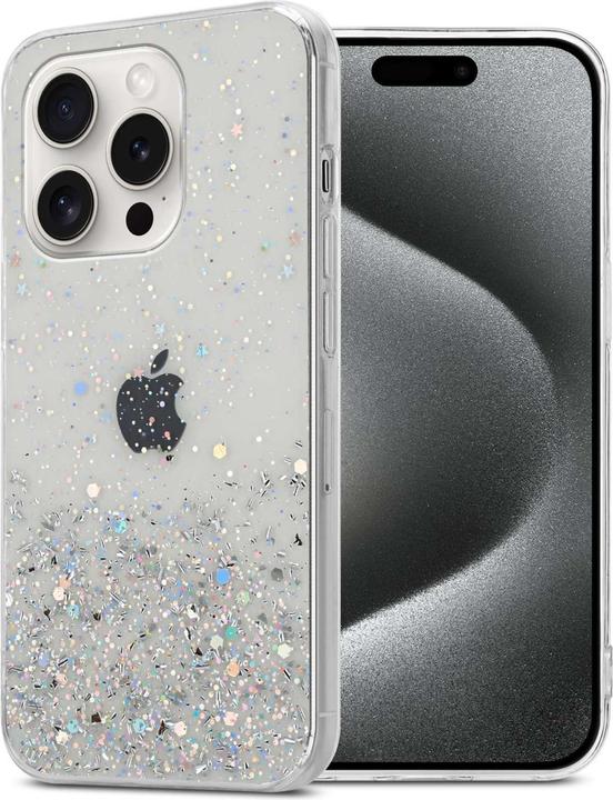 Image du produit Cadorabo Coque pour Apple iPhone 15 PRO TPU funkelnder Glitter (Apple iPhone 15 Pro)