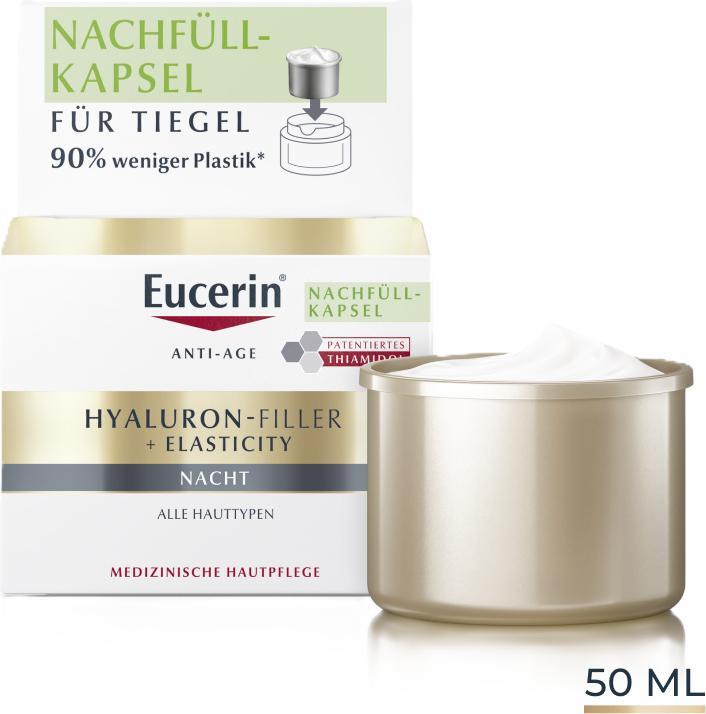 Actual product image Eucerin Hyaluron-Filler + Elasticity refill capsule (50 ml, Night cream)