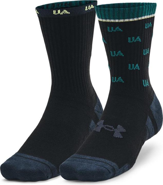Under Armour Perf Cotton 2er Pack Socken Mid (L)