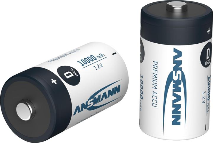 Produktbild Ansmann Mono D (2 Stk., D / LR20 / Mono / R20, 10000 mAh)