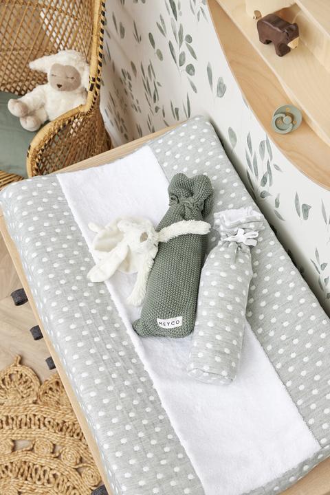 Image du produit Meyco Housse pour matelas à langer Little Dots - vert forêt - 50x70cm (50 x 70 cm)