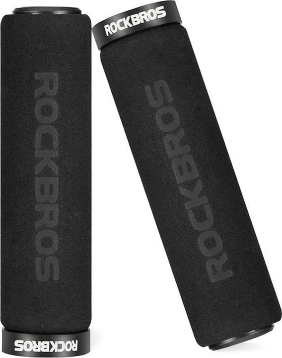 Immagine prodotto Rockbros BT1001BKBK manopole per manubrio da bicicletta in spugna - nero