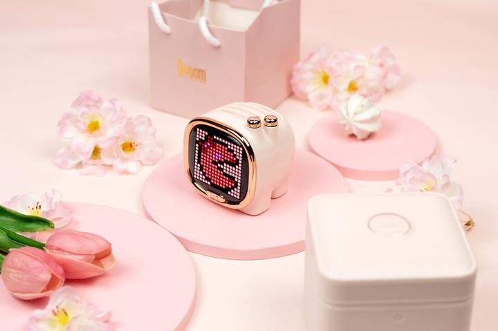Actual product image Divoom Zooe pink column
