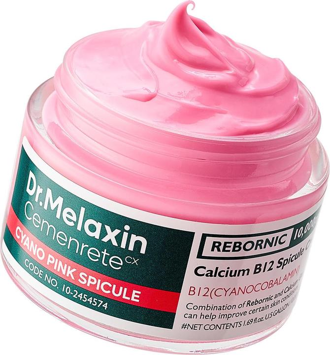Image du produit Dr.Melaxin Cemenrete Cyano Pink Spicule Cream with Calcium and Vitamin B12 for Under Eyes (Crème pour les yeux, 50 ml, Journée)