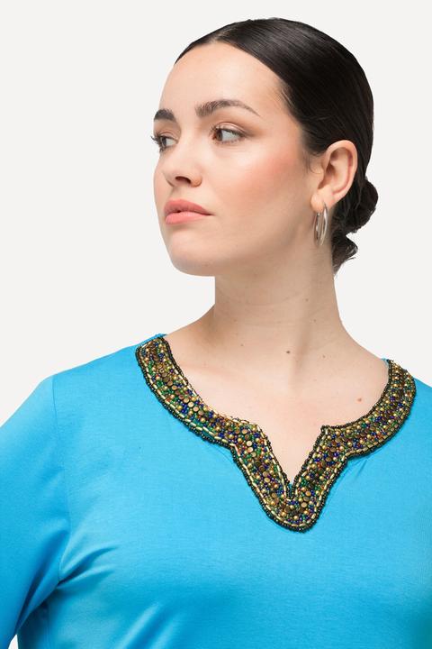 Produktbild Ulla Popken Shirt-Tunika, Stickerei, Tunika-Ausschnitt, Halbarm (46, 48)