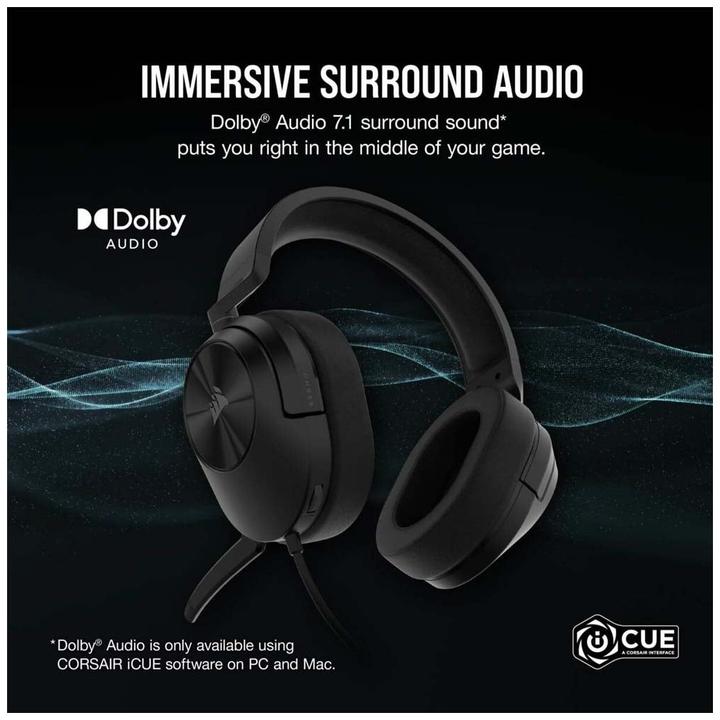 Actual product image Corsair HS55 Surround Carbon (Cable)