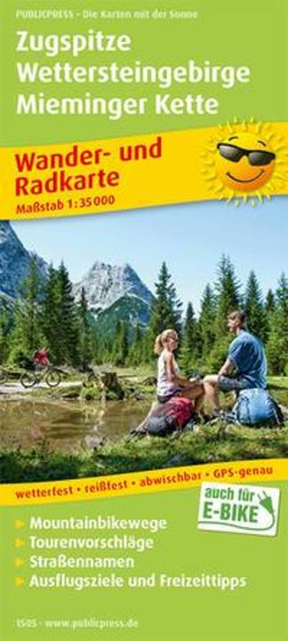 Produktbild Zugspitze - Wettersteingebirge - Mieminger Kette. Wander- und Radkarte 1 : 35 000 35000