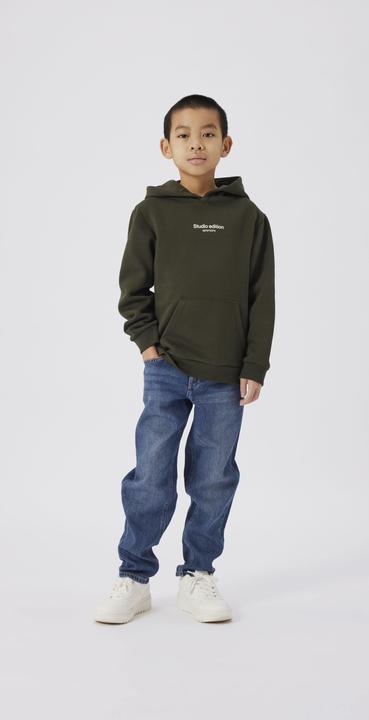 Produktbild Name it Nkmbrody Ls Nreg Sweat Wh Bru Noos (116)