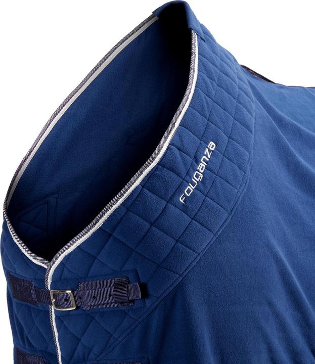 Produktbild Fouganza Stalldecke Fleece 500 Pferd/Pony blau (135 cm)