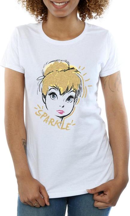 Actual product image Disney Womens/Ladies Tinkerbell Sparkle Cotton T-Shirt (S)