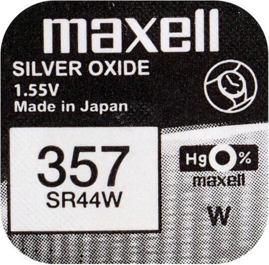 Produktbild Maxell 357 / SR44W - Uhrenbatterie (1 Stk., 28L, 165 mAh)
