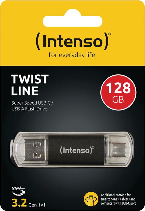 Image du produit Intenso Twin Line (128 Go, USB-A, USB-C)