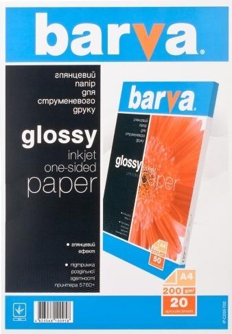 Immagine prodotto Barva 200 g/m², A4, 20 fogli Carta fotografica lucida (200 g/m², A4, 20 pz.)