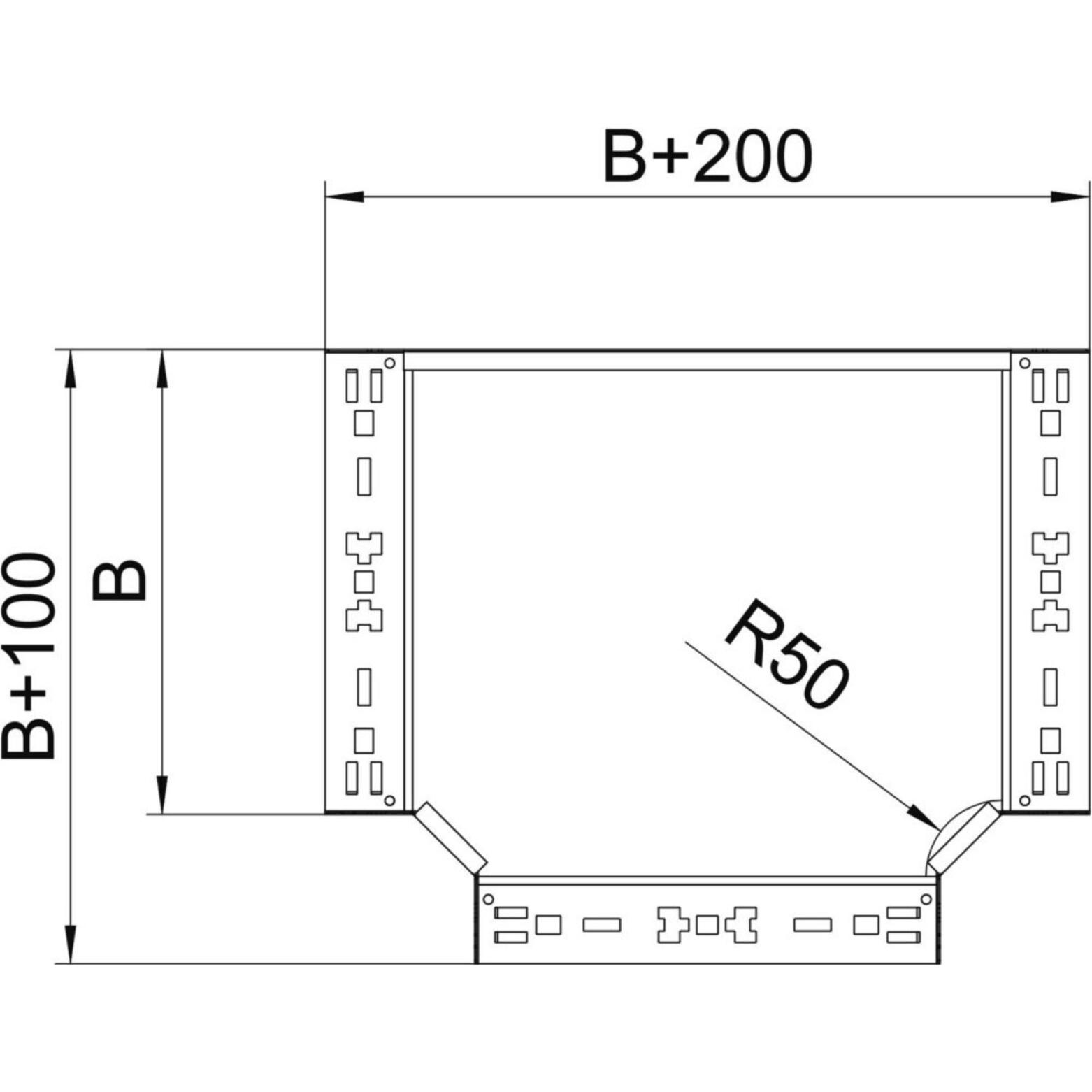 Thumbnail - OBO Bettermann, Leitungsführung, RTM 620 FS T-Abzweigstück ** m.Schnellverbindung 60x200 St FS 604 (6 cm)