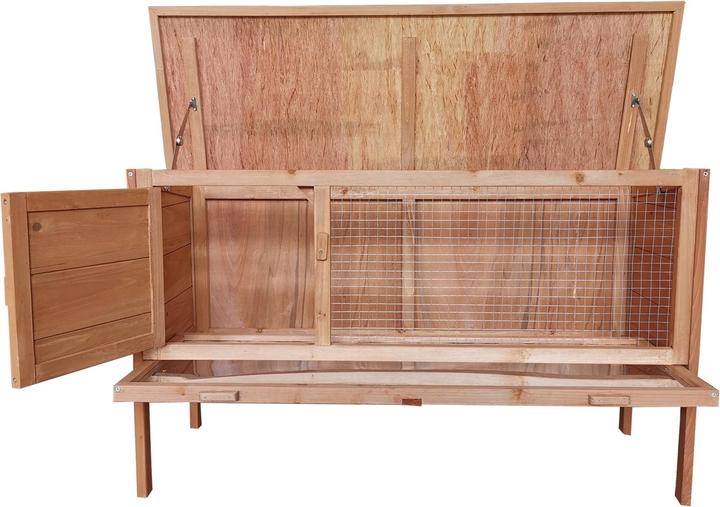 Produktbild HTI-Living Hasenstall aus Holz Kleintierstall mit herausziehbarer Wanne für leich