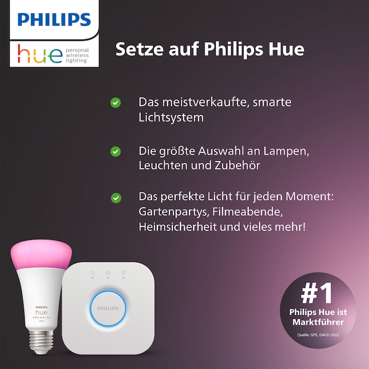 Produktbild Philips Hue White & Color Ambiance Dymera (1020 lm, IP44)