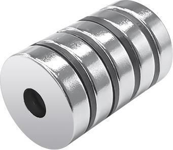Image du produit Rs Pro Aimant néodyme, 6mm x 5mm, L. 20mm