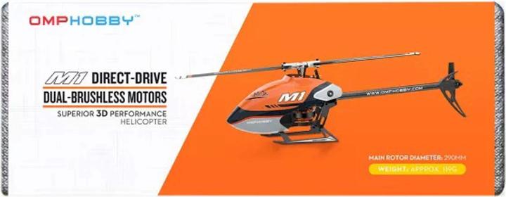 Actual product image OMP Hobby Helicopter M1 EVO Flybarless, 3D, White BNF