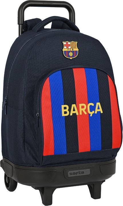 Produktbild FC Barcelona Schulrucksack mit Rädern F.C. Barcelona Granatrot Marineblau 33 X 45 X 22 cm