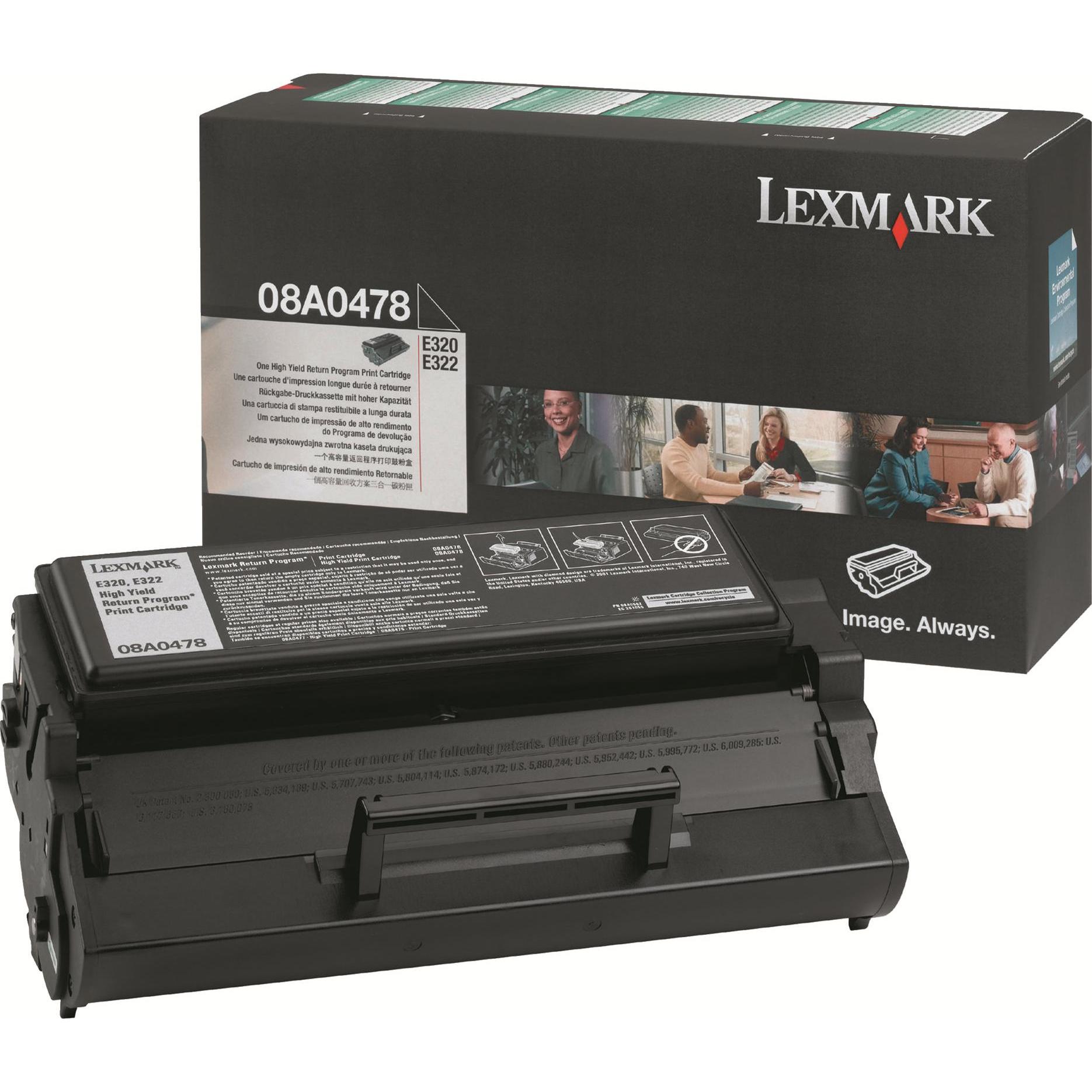 Lexmark, Toner, 08a0478k (BK)