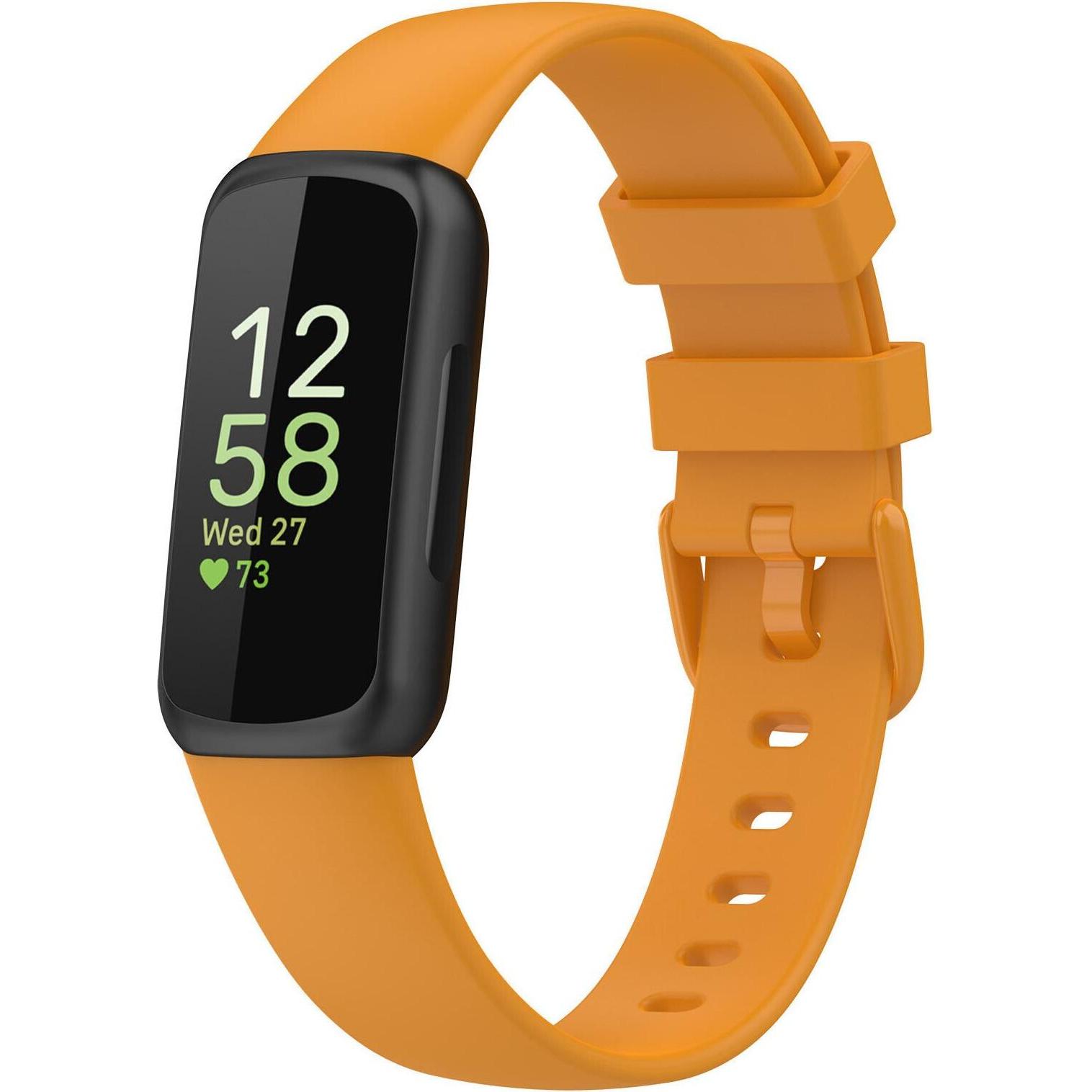 Strap-it Armband (Silikon, Inspire 3), Uhrenarmband, Orange