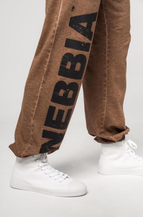Actual product image Nebbia Baggy Style Sweatpants mit Taschen Gym Bro 365 - light brown (M)
