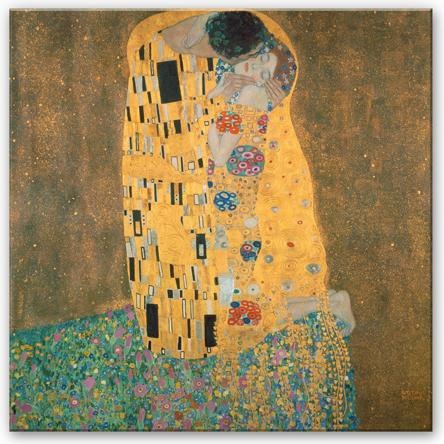 Image du produit Trenddeko Klimt - Le baiser (20 x 20 cm)