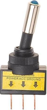 Actual product image ProPlus Toggle switch LED blue 12V-max. 20A in blister pack