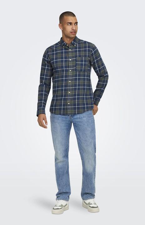 Produktbild Only & Sons Onsral Ls Slim Check Shirt (L)