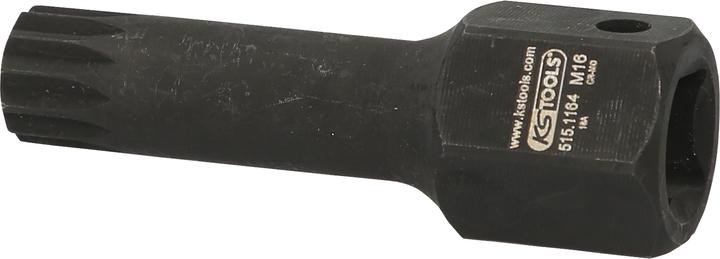Actual product image KS Tools 1/2" DUODRIVE special power bit socket XZN, M16.78mm long