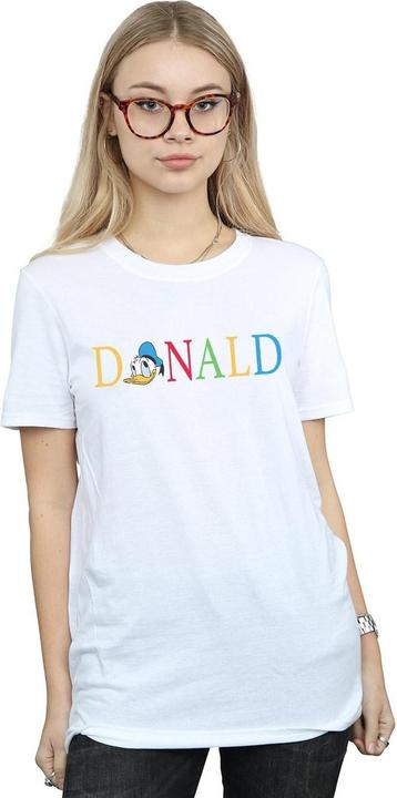 Immagine prodotto Disney Donald Duck Letters Maglietta Ampia Donna (3XL)
