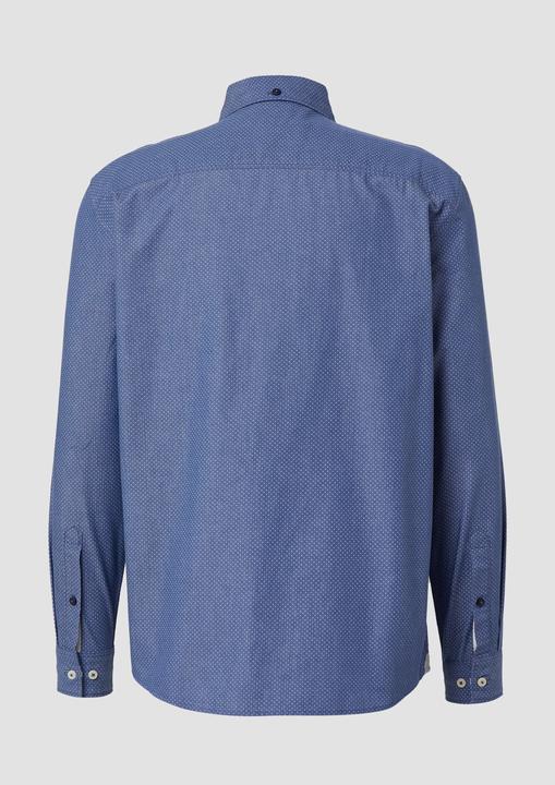 Immagine prodotto s.Oliver Hemd Regular Fit: Gemustertes Langarmhemd mit Brusttasche (S)