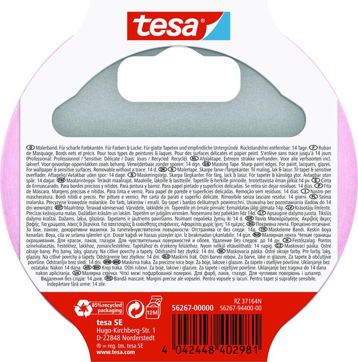 Actual product image tesa 2x SENSITIVE painter's tape (25 mm)