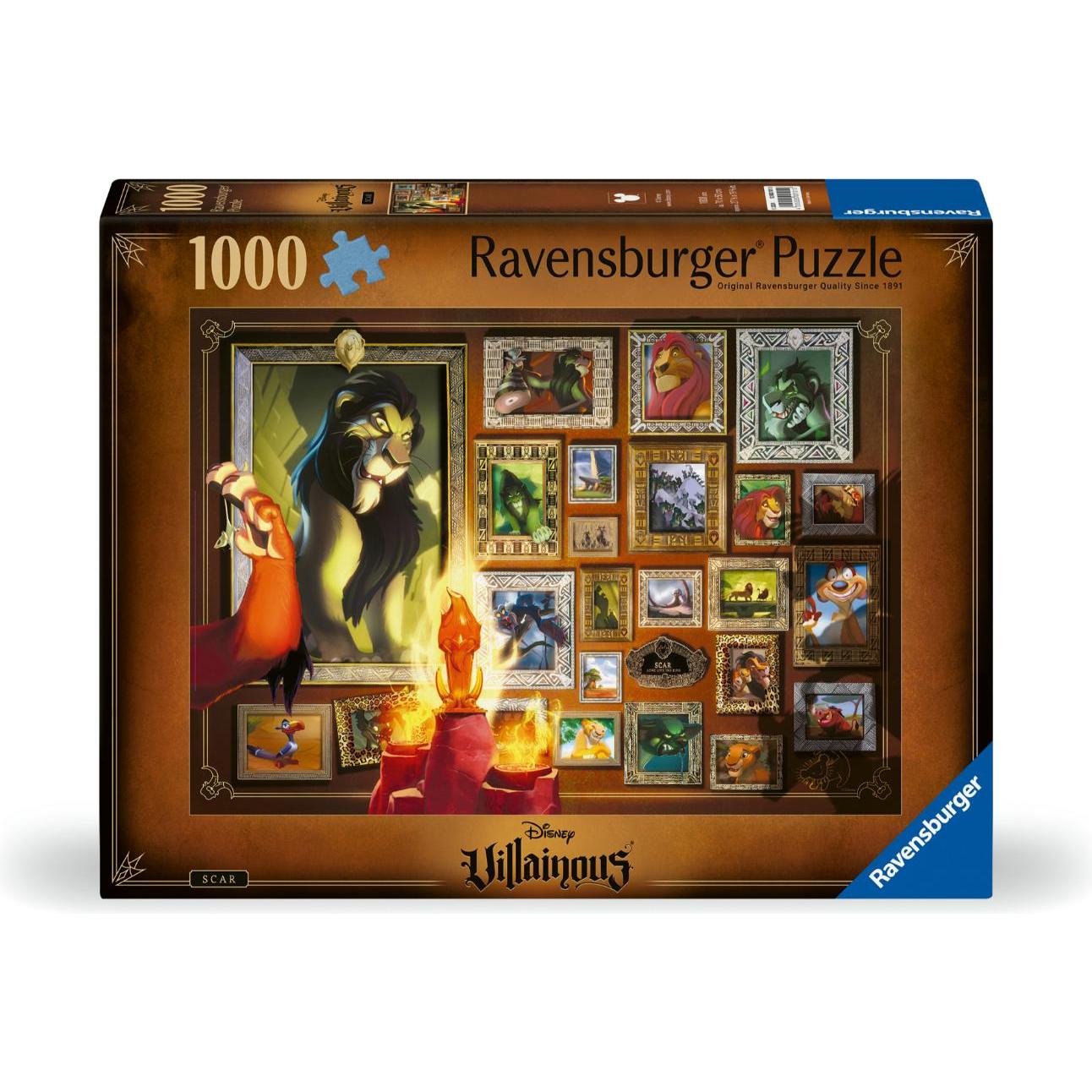 Ravensburger Puzzle 12000101 - Scar - 1000 Teile Disney Villainous Puzzle für Erwachsene und Kinder (1000 Teile)