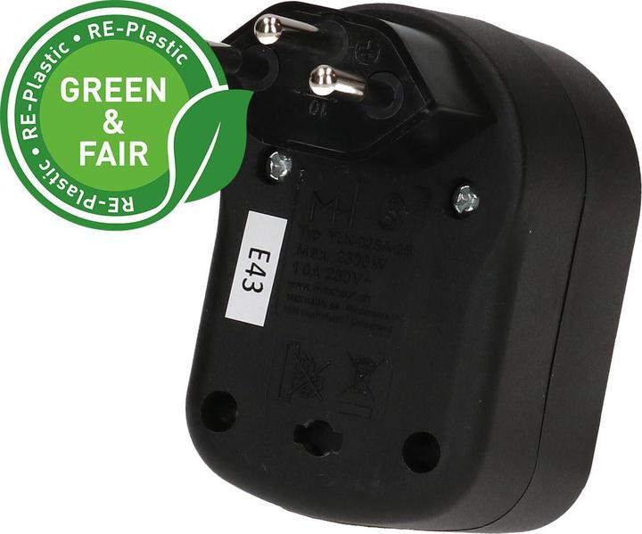 Actual product image Max Hauri ADAPT 2x Typ 13 schwarz drehbar Green+Fair (2x, Type 13)