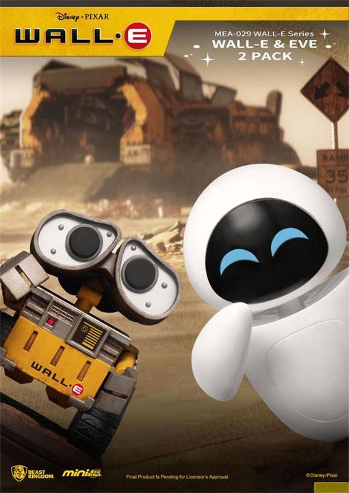 Produktbild Beast Kingdom Wall-E pack 2 figurines Mini Egg Attack Wall-E Series Wall-E & Eve 8 cm