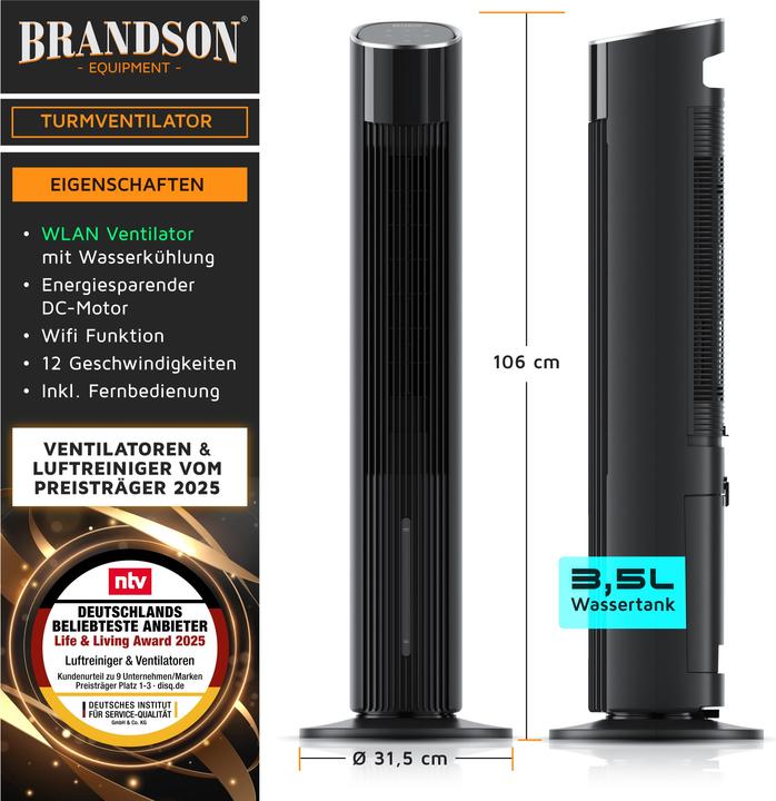 Produktbild Brandson Mobiler Luftkühler