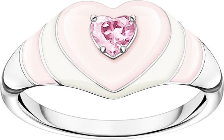 Produktbild Thomas Sabo Ring Herz mit Pinkem Stein Silber (50, 925 Silber)