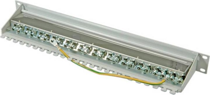 Produktbild Telegärtner MPP24-HS K Patch Panel Shield Cat6A Grey