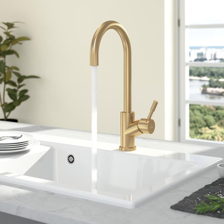 Actual product image Villeroy & Boch Umbrella kitchen tap, stainless steel