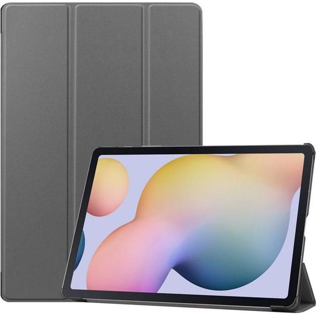 Thumbnail - MU Classic Dreifach faltbare Hülle (Galaxy Tab S7+), Tablet Hülle, Grau