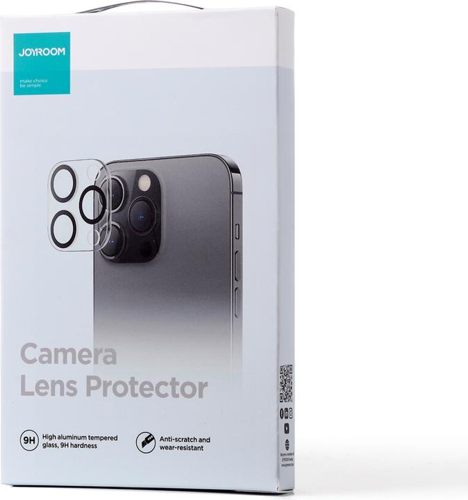 Actual product image Joyroom Camera protective glass for Apple iPhone 14 Pro, 14 Pro Max, 15 Pro, 15 Pro Max JR-LJ3 (1 pcs., Apple iPhone 14 Pro)