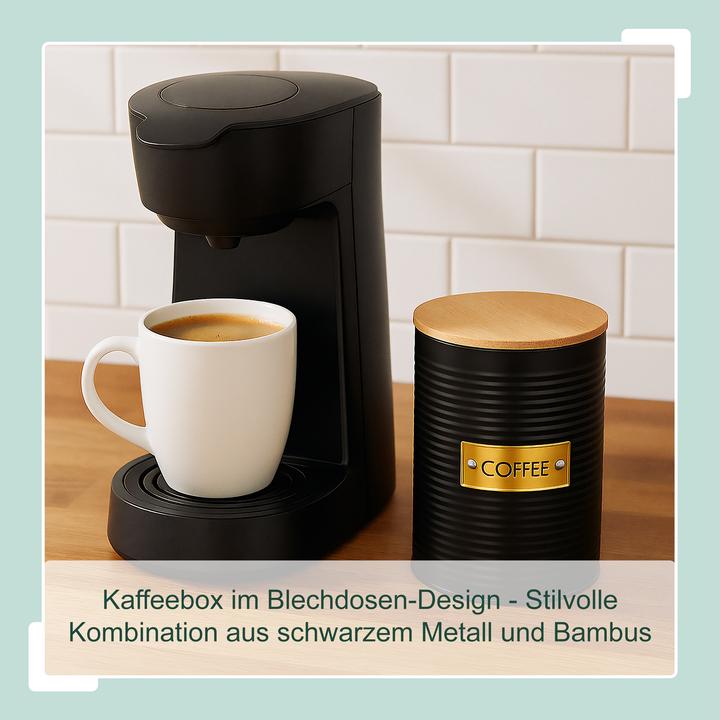 Produktbild Relaxdays Kaffeedose mit Bambusdeckel (1.40 l)
