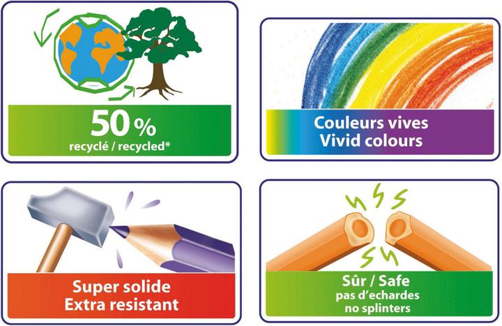 Image du produit Bic Kids ECOlutions Evolution Crayons de couleur (60x)
