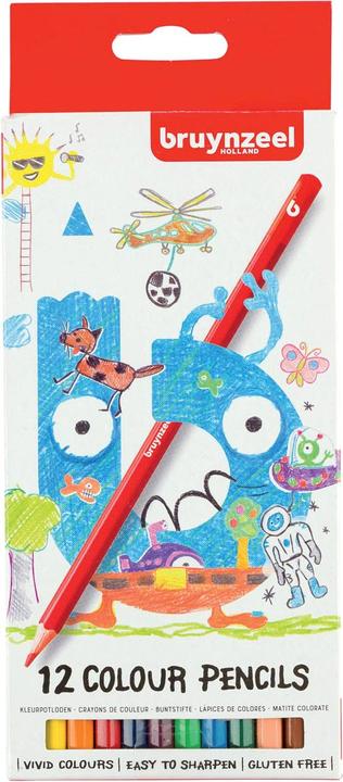 Actual product image Bruynzeel Kids crayons (12x)
