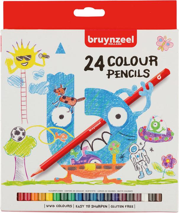 Actual product image Bruynzeel Kids crayons (24x)