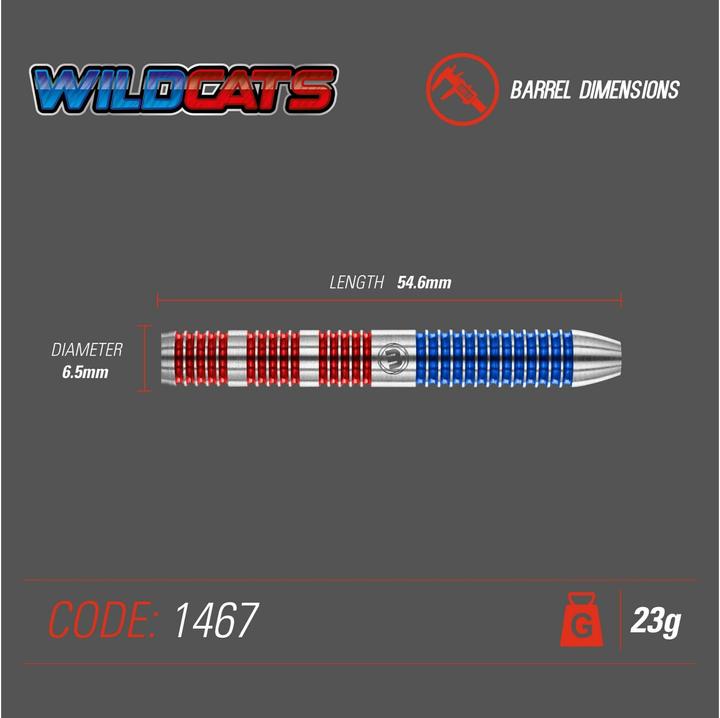 Produktbild Winmau Steeldart Wildcats 1467-23g (23 g)