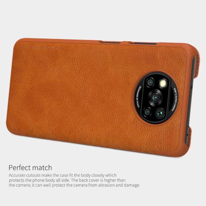 Actual product image Nillkin Qin Series (Xiaomi Poco X3 NFC, Xiaomi Poco X3 Pro)