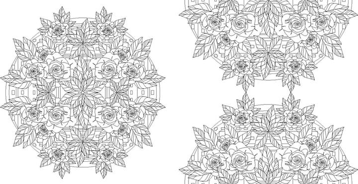 Produktbild Blumen-Mandalas (Ausmalbuch zur kreativen Stressbewältigung)